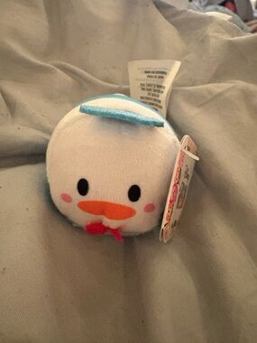 Disney Donald Duck Tsum Tsum Plush - White, Light Blue & Orange